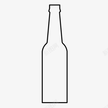 啤酒瓶酒精饮用图标图标