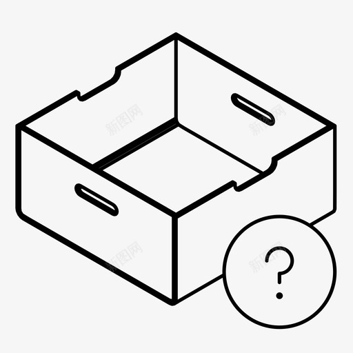 玩具盒帮助信息图标svg_新图网 https://ixintu.com 信息 帮助 未知 玩具盒 盒子 订单 问题
