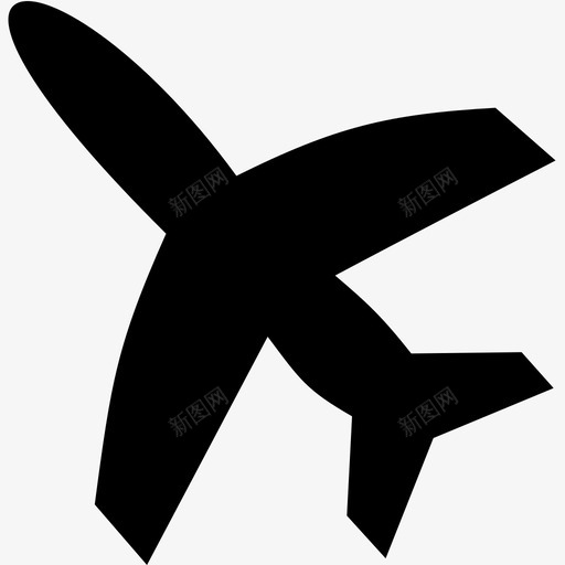 飞机航空运输图标svg_新图网 https://ixintu.com 旅行 航空 运输 飞机