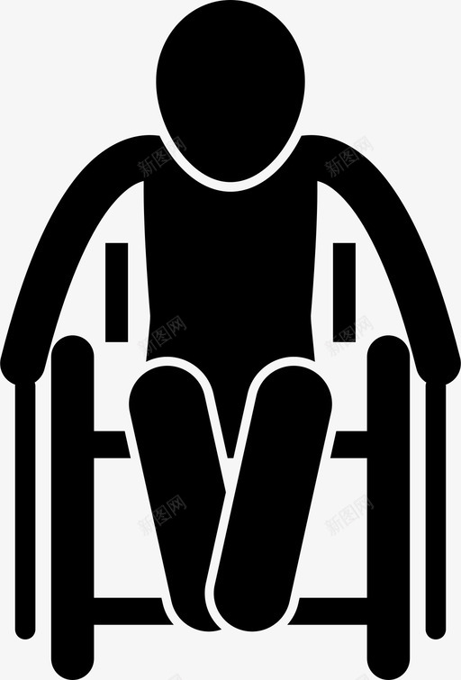 生病的老人生病的轮椅图标svg_新图网 https://ixintu.com 人类的年龄 生病的 生病的老人 轮椅