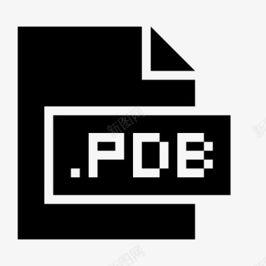 pdb扩展名文件图标图标