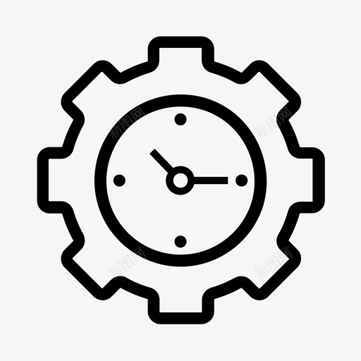 时间管理高效快速图标svg_新图网 https://ixintu.com 快速 搜索引擎优化元素 时间管理 速度 高效