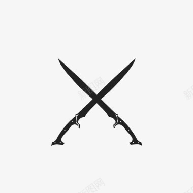 剑刀交叉剑图标图标