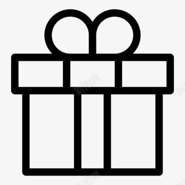 礼品庆祝礼品盒图标图标