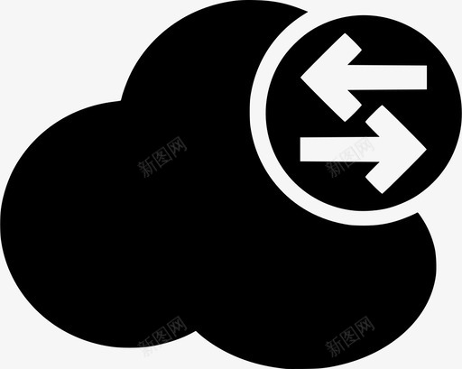 云传输远程服务器图标svg_新图网 https://ixintu.com 云传输 云服务器 服务器 流量 远程