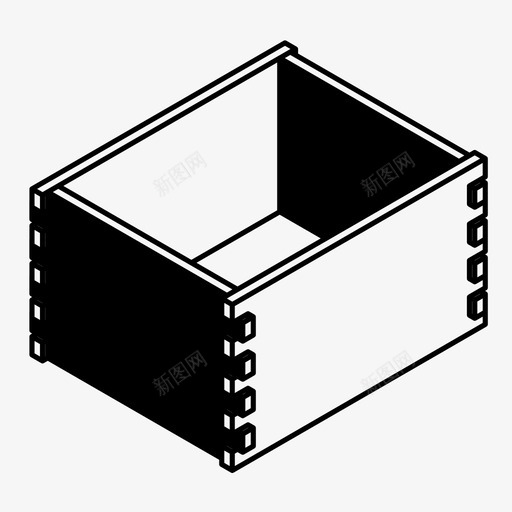 玩具盒档案文件图标svg_新图网 https://ixintu.com 仓库 文件 档案 玩具 玩具盒 盒子 订单