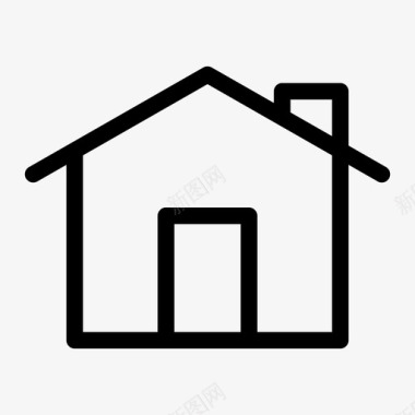 房子垃圾家图标图标