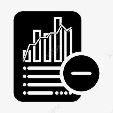 统计报表删除代数文档图标图标