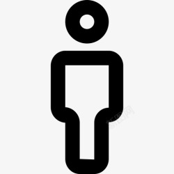 线条画狮身人头像用户头像人图标高清图片