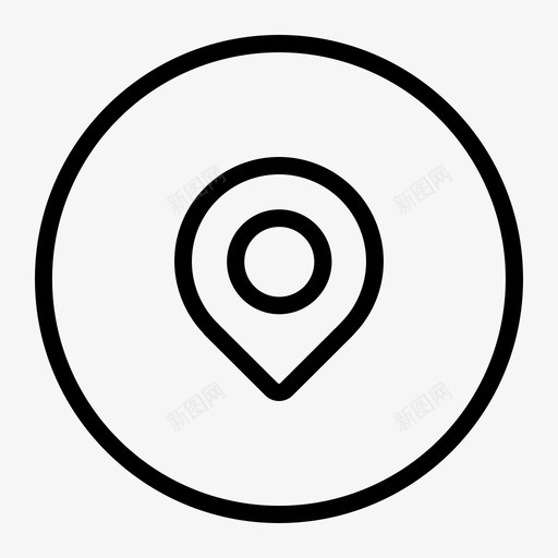 位置查找地图针图标svg_新图网 https://ixintu.com 位置 地图针 导航 查找 标记 野营和冒险环线
