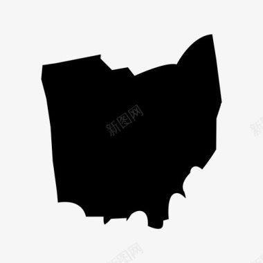 俄亥俄州州美国图标图标