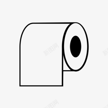 卫生纸清洁剂厕所图标图标