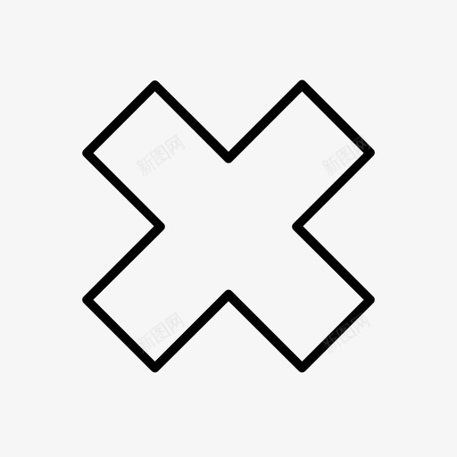十字几何数学图标svg_新图网 https://ixintu.com 几何 十字 形状 数学 目标