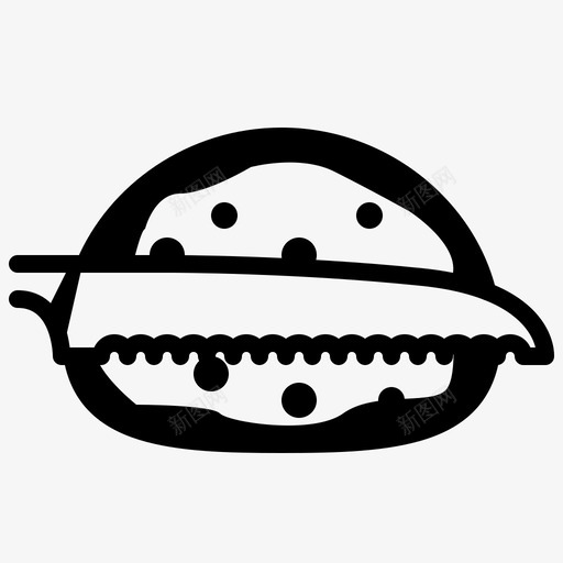 面包刀刀片切割图标svg_新图网 https://ixintu.com 刀片 切割 美味厨房刀雕文 面包刀 食物