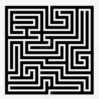 方形迷宫逃跑寻找图标图标