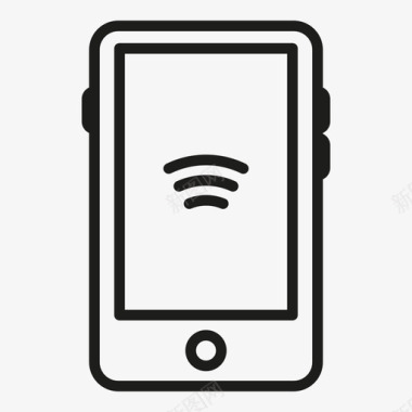 智能手机信号连接互联网接入图标图标