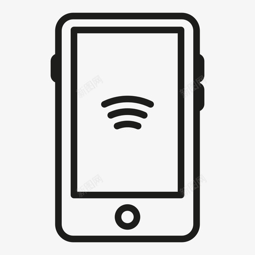 智能手机信号连接互联网接入图标svg_新图网 https://ixintu.com wifi 互联网接入 无线 智能手机信号 连接