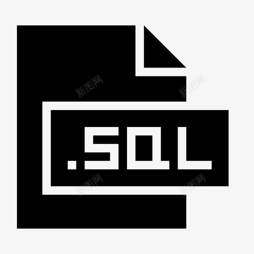 sql扩展名文件图标svg_新图网 https://ixintu.com sql 扩展名 文件 文件格式和扩展标志符号 格式