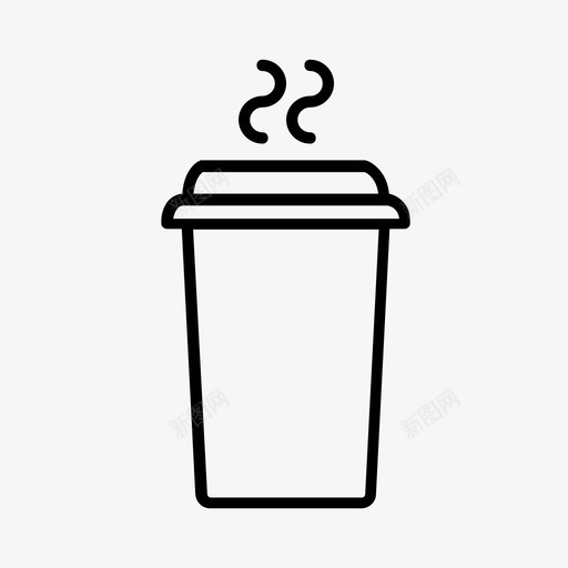 咖啡卡布奇诺杯子图标svg_新图网 https://ixintu.com 卡布奇诺 咖啡 外卖 拿铁 杯子