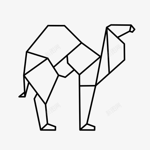 折纸骆驼动物沙漠图标svg_新图网 https://ixintu.com 动物 折纸动物 折纸骆驼 沙漠 纸工艺品
