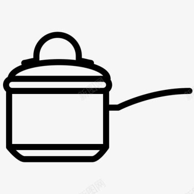 带盖炊具烹饪厨房图标图标