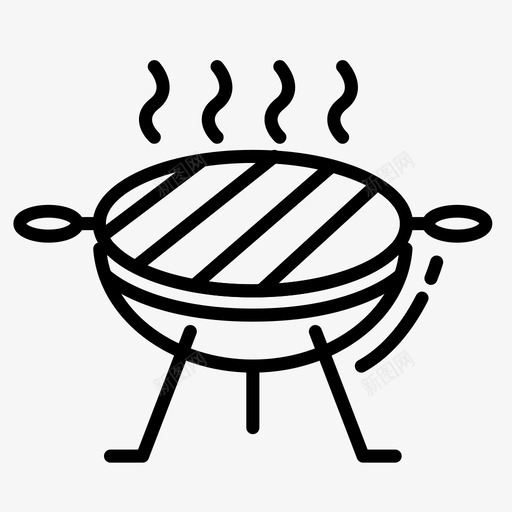 烧烤食物派对图标svg_新图网 https://ixintu.com 夏日 派对 烧烤 食物