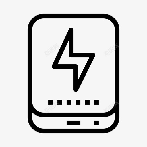 电力银行充电能源图标svg_新图网 https://ixintu.com 充电 小工具 电力银行 能源 野营和户外