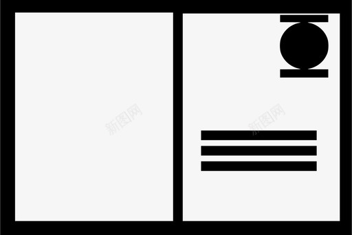 明信片信件邮件图标svg_新图网 https://ixintu.com 信件 明信片 留言 邮件