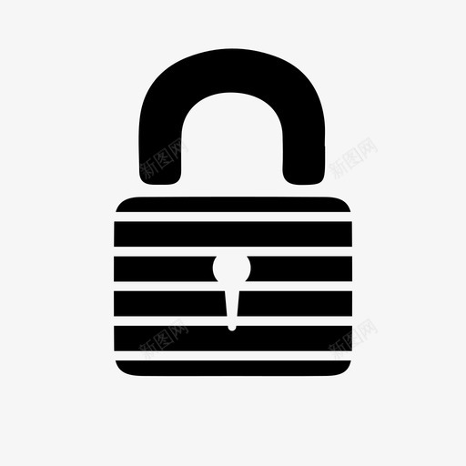挂锁保险箱保安图标svg_新图网 https://ixintu.com 保安 保险箱 挂锁