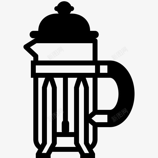 法国出版社咖啡师酿酒师图标svg_新图网 https://ixintu.com 咖啡壶 咖啡师 咖啡店 法国出版社 美味咖啡店 酿酒师