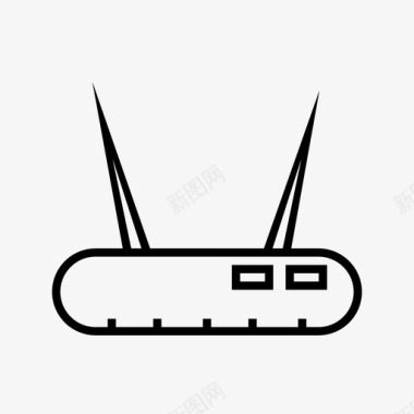 wifi路由器互联网在线图标图标