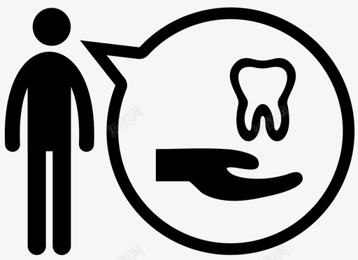 牙科助理帮助建议图标图标