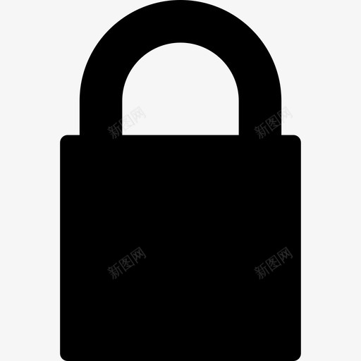 锁关闭挂锁轮廓安全管理用户界面图标svg_新图网 https://ixintu.com 安全 管理用户界面 锁关闭挂锁轮廓