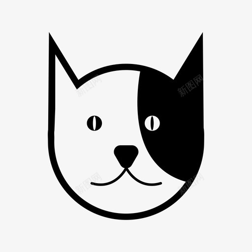 猫动物小猫图标svg_新图网 https://ixintu.com 动物 宠物 小猫 猫