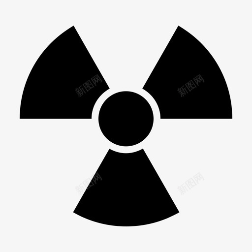 放射性警告危险图标svg_新图网 https://ixintu.com 危险 学校和学习字形 放射性 教育 核 警告