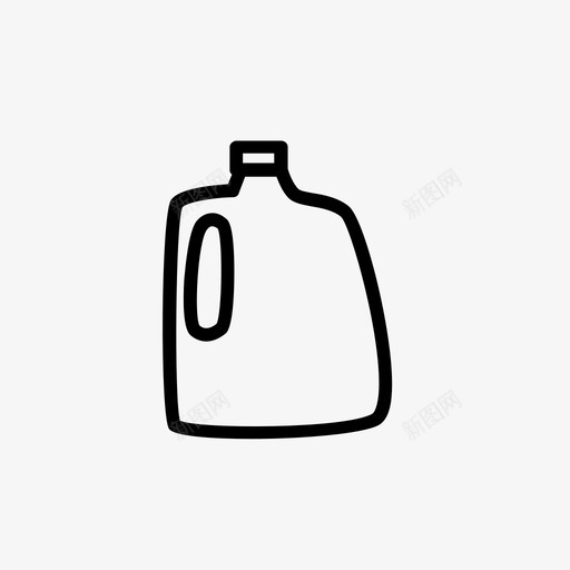 牛奶罐垃圾塑料图标svg_新图网 https://ixintu.com 回收 垃圾 塑料 牛奶罐 罐子