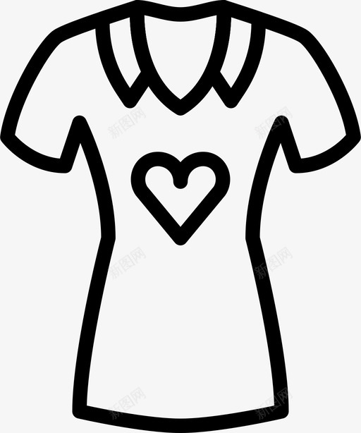 衬衫衣服时尚图标svg_新图网 https://ixintu.com 女人 时尚 漂亮女人衣服轮廓 衣服 衬衫