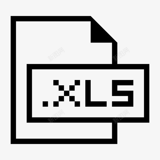 xls文件扩展名格式图标svg_新图网 https://ixintu.com xls文件 扩展名 文件格式和扩展名 格式