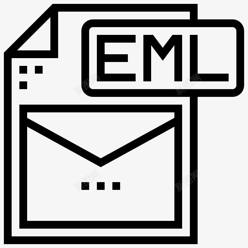 文件类型文档图标svg_新图网 https://ixintu.com eml 文件类型 文档 设计
