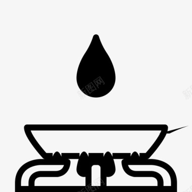 油炸烧嘴烹饪图标图标