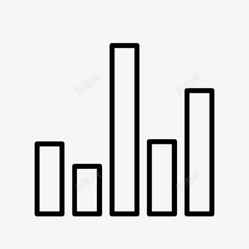 柱状图图演示图标svg_新图网 https://ixintu.com 图 柱状图 演示 结果