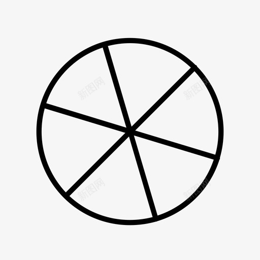 饼图数学百分比图标svg_新图网 https://ixintu.com 数学 百分比 第六 饼图