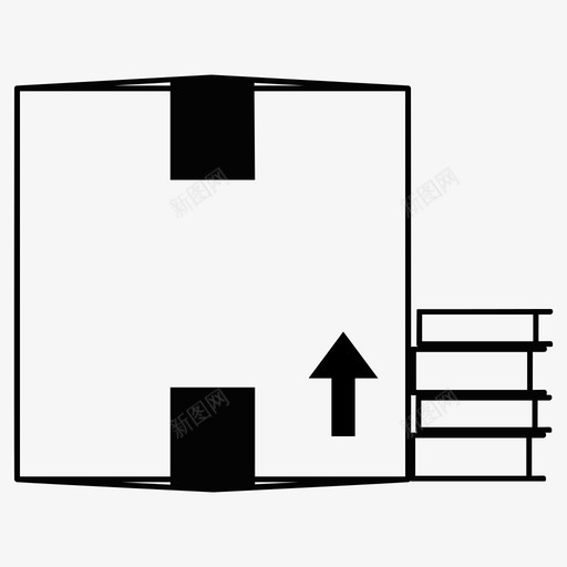 箱子书籍搬运图标svg_新图网 https://ixintu.com 书籍 包装 搬运 箱子
