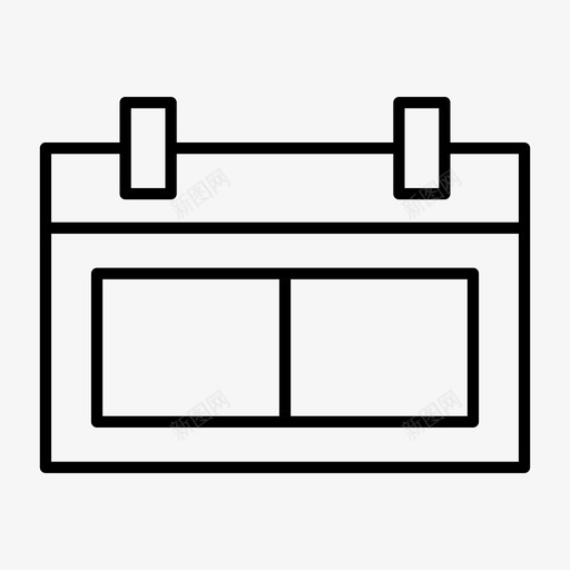 日历每日计划图标svg_新图网 https://ixintu.com 日历 时间表 每周 每日 计划