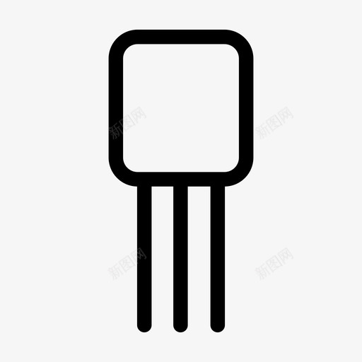 晶体管调节器传感器图标svg_新图网 https://ixintu.com 传感器 晶体管 电子元件 调节器