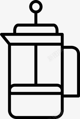 法国出版社饮料咖啡图标图标