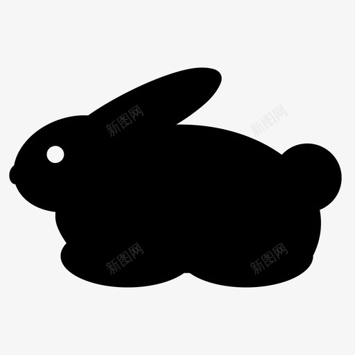 兔子复活节绒毛图标svg_新图网 https://ixintu.com 兔子 复活节 绒毛