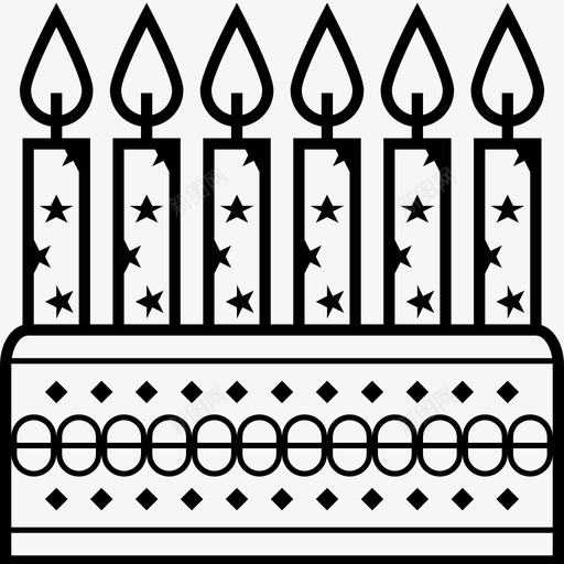 生日蛋糕蜡烛庆祝图标svg_新图网 https://ixintu.com 假日 庆祝 活动 生日蛋糕 聚会 蜡烛