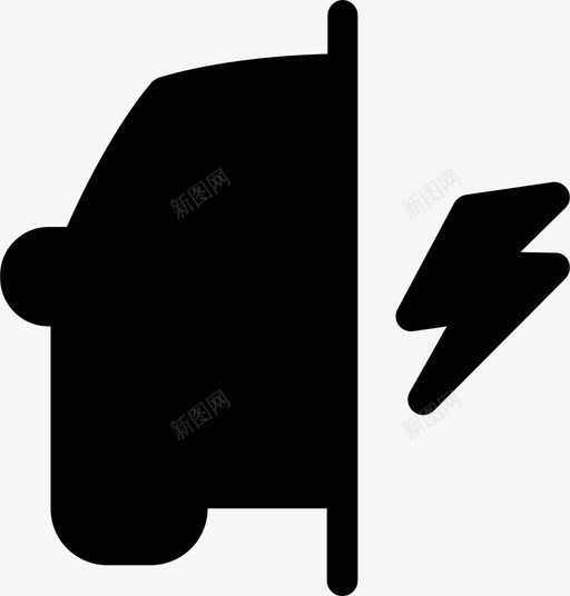 电动充电器电子图标svg_新图网 https://ixintu.com 充电器 动力 汽车 混合动力 电动 电子 车辆