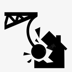 建房图标拆迁建房房屋拆迁图标高清图片